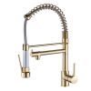 New Single Handle kitchen faucet with pull-down kitchen faucet Gold