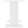 Dining Table White 43.3"x23.6"x29.5" Engineered Wood
