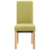 Dining Chairs 4 pcs Green Fabric