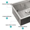 Single Bowl Undermount Workstation Kitchen Sink - 28"x19"x 10" Inch 16 Gauge Stainless Steel Deep Sink