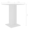 Bistro Table White 23.6"x23.6"x29.5" Engineered Wood