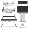 2 tier Under Sink Organizers Kitchen Bathroom Storage Cabinet Sliding Drawer US