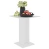Bistro Table White 23.6"x23.6"x29.5" Engineered Wood