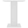 Bistro Table White 23.6"x23.6"x29.5" Engineered Wood