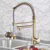 New Single Handle kitchen faucet with pull-down kitchen faucet Gold
