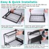 2 tier Under Sink Organizers Kitchen Bathroom Storage Cabinet Sliding Drawer US