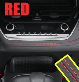 Interior Modification Special Car Door Car Gap Pocket (Option: 2 M-Black Leather Red Line)